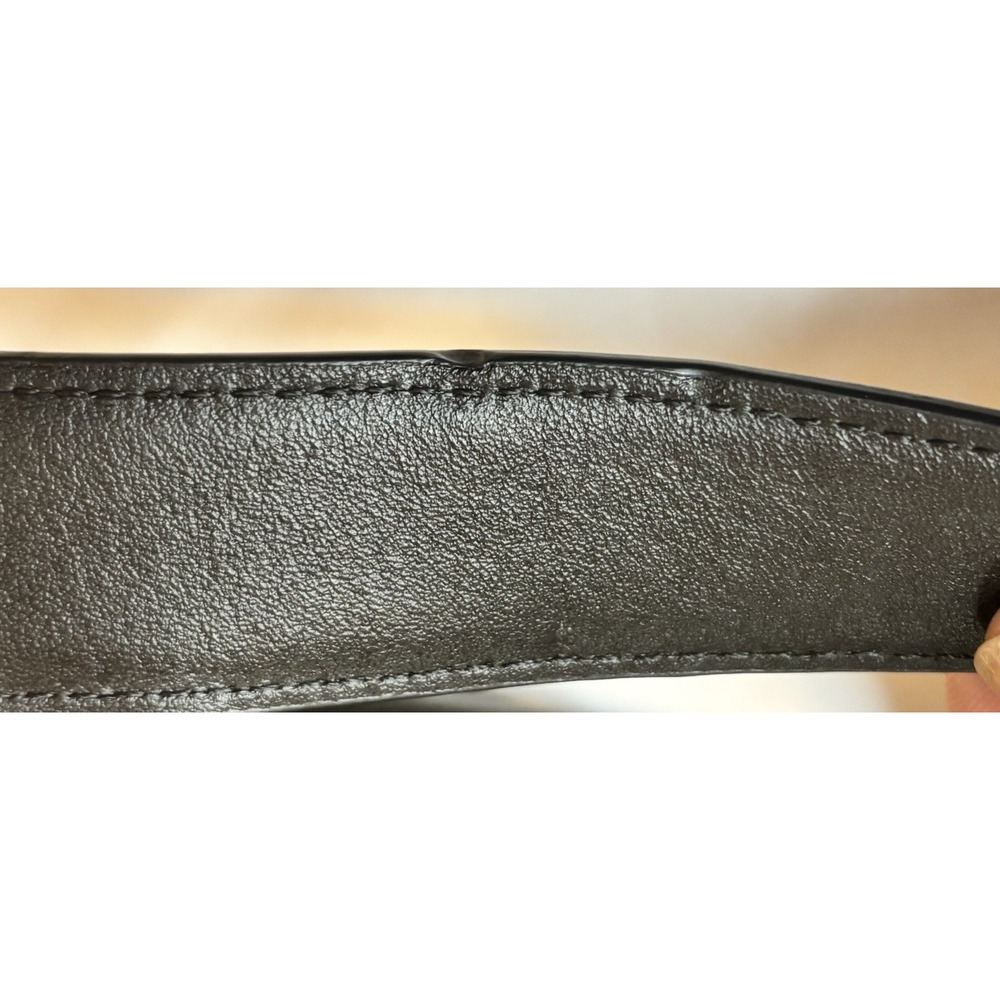 Black Coach Georgie Woman's Leather Signature Shoulder Bag W/ Silver Accents - Picture 13 of 16